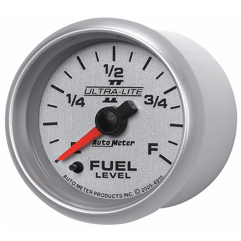 Autometer Ultra-Lite II 2-1/16in 0-280 Ohm Programmable Fuel Level Gauge - 4910