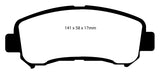 EBC 08-09 Nissan Rogue 2.5 Greenstuff Front Brake Pads - DP61954