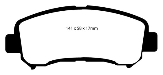 EBC 14+ Nissan Juke 1.6 Turbo Nismo RS Yellowstuff Front Brake Pads - DP41954R