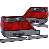 ANZO 1995-1999 Mercedes Benz S Class W140 Taillights Red/Smoke - 221154