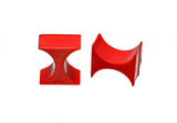 Energy Suspension 2 X 2 Shock Isolator Set - Red - 9.9161R
