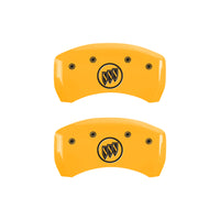 MGP 4 Caliper Covers Engraved Front Buick Rear Yellow Finish Black Char 2015 Buick Regal - 49012SBSHYL
