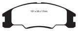 EBC 10-11 Ford Focus 1.6 Greenstuff Front Brake Pads - DP21822