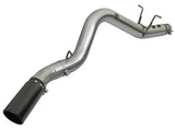aFe LARGE BORE HD 4in 409-SS DPF-Back Exhaust w/Black Tip 2017 GM Duramax V8-6.6L (td) L5P - 49-44085-B