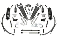 Fabtech 11-16 Ford F250/350 4WD 8in Radius Arm System w/DL 4.0 Resi Coilovers & Rear DL 2.25 Shocks - K2275DL