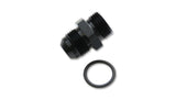 Vibrant -16AN Flare to AN Straight Cut Thread (1-1/6-12) w/ O-Ring Adapter Fitting - 16844