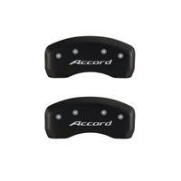 MGP 4 Caliper Covers Engraved Front Accord Engraved Rear Accord Red finish silver ch - 20107SACCRD