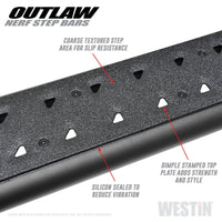 Westin 05-19 Toyota Tacoma Double Cab Outlaw Nerf Step Bars - 58-52775