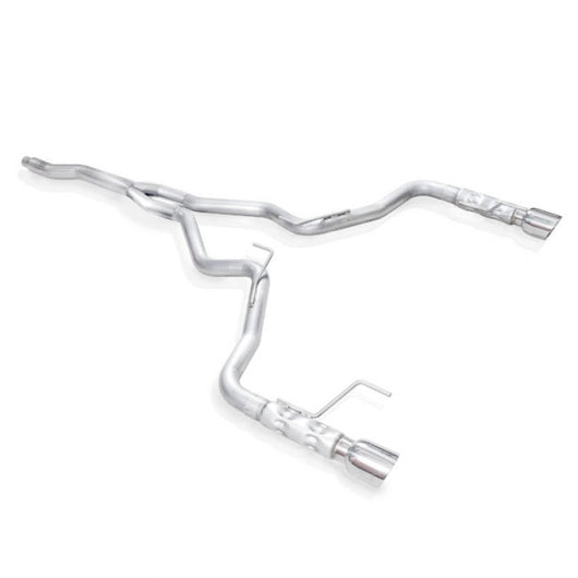 Stainless Works 2015-16 Mustang 2-1/2in Catback Retro Chambered Mufflers Factory Connection - M15ECB