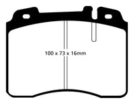 EBC 95-97 Mercedes-Benz C36 AMG (W202) 3.6 Yellowstuff Front Brake Pads - DP4927/2R