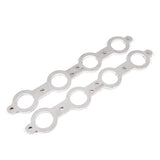Stainless Works Chevrolet LS1/LS6 Round Port Header 304SS Exhaust Flanges 2in Primaries - HFLS1200