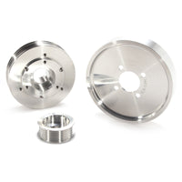 BBK 02-04 Mustang 4.6 GT Underdrive Pulley Kit - Lightweight CNC Billet Aluminum (3pc) - 1559