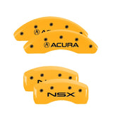 MGP 4 Caliper Covers Engraved Front & Rear MGP Yellow finish black ch - 38024SMGPYL