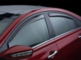 WeatherTech 15+ Jeep Renegade Front and Rear Side Window Deflectors - Dark Smoke - 82783