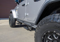 N-Fab RKR Rails 2018 Jeep Wrangler JL 4 Door Dab Length - Gloss Black - 1.75in - J184RKRS4