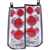 ANZO 2003-2015 Chevrolet Express Taillights Chrome - 211088