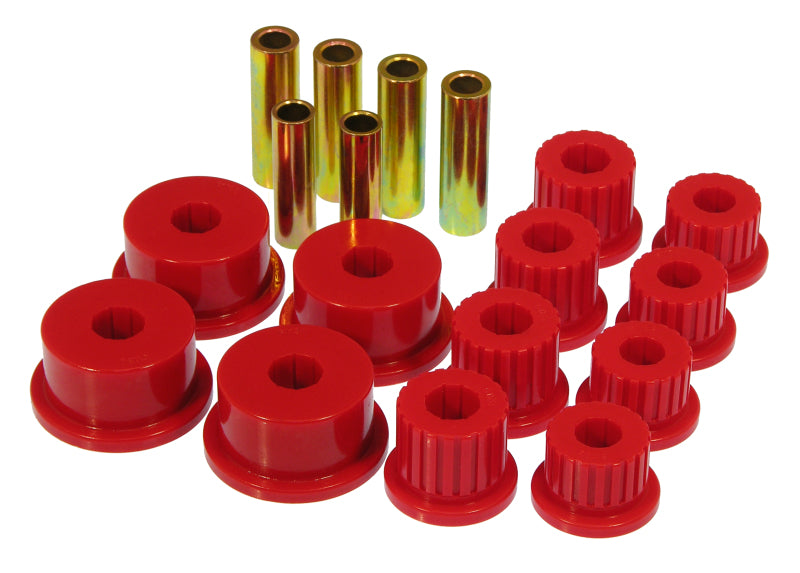 Prothane 94-01 Dodge Ram 2/4wd Rear Spring & Shackle Bushings - Red - 4-1008