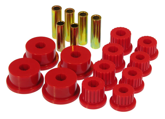Prothane 94-01 Dodge Ram 2/4wd Rear Spring & Shackle Bushings - Red - 4-1008