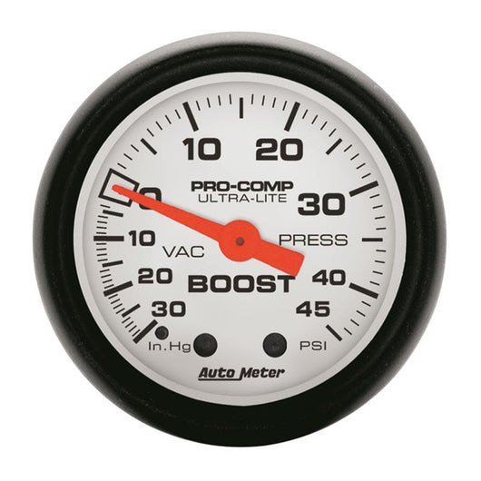 Autometer Phantom 52mm 30in Hg-Vac/45PSI Mechanical Vacuum/Boost Gauge - 5708