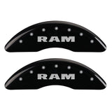MGP 4 Caliper Covers Engraved Front & Rear RAM Black finish silver ch - 55002SRAMBK