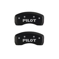 MGP 4 Caliper Covers Engraved Front Honda Engraved Rear Pilot/2015 Red finish silver ch - 20213SPLTRD
