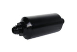 Aeromotive In-Line Filter - AN-08 size Male - 10 Micron Microglass Element - Bright-Dip Black - 12375