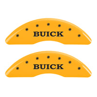 MGP 4 Caliper Covers Engraved Front Buick Rear Yellow Finish Black Char 2015 Buick Regal - 49012SBSHYL