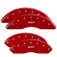 MGP 4 Caliper Covers Engraved Front & Rear MGP Red finish silver ch - 34210SMGPRD