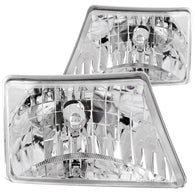 ANZO 1998-2000 Ford Ranger Crystal Headlights Chrome - 111037