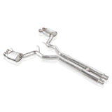 Stainless Works 2018+ Ford Mustang GT 3in Redline Series Catback H-Pipe w/Active Valves & Quad Tips - M18CBHFCV