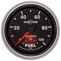 Autometer Sport-Comp II 2-5/8in 0-100 PSI Full Sweep Electronic Fuel Pressure Gauge - 7663