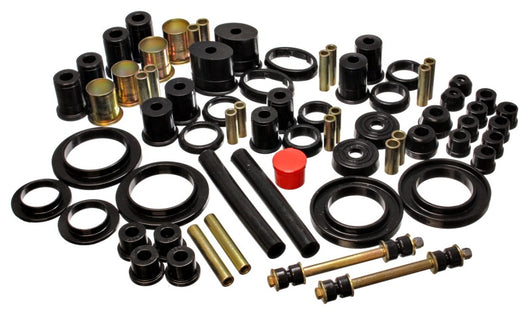 Energy Suspension 85-93 Ford Mustang Black Hyper-flex Master Bushing Set - 4.18113G