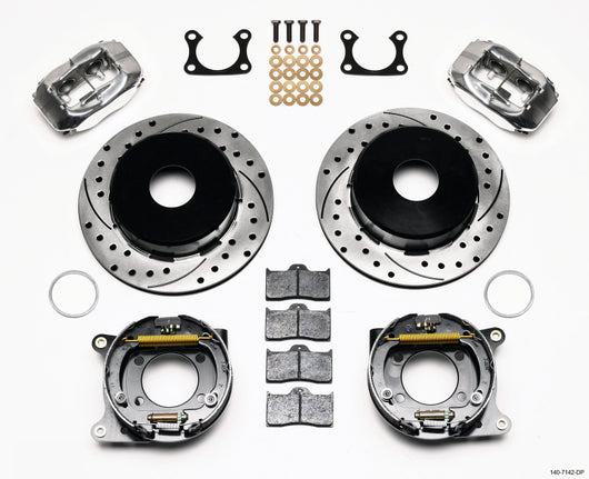Wilwood Forged Dynalite P/S P-B Kit Drilled Polished Big Ford 2.36in Offset Currie Blank - 140-7142-DP