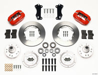 Wilwood Forged Dynalite Front Kit 11.00in Red Heidts Tri -5 2 inch Drop Spindle - 140-12305-R