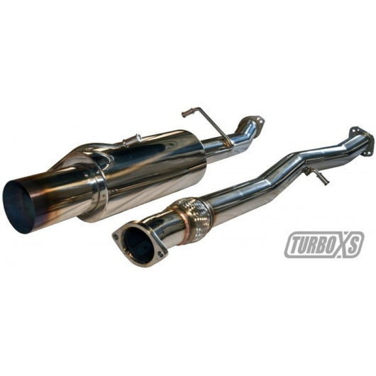 Turbo XS 02-07 WRX-STi Catback Exhaust Blued Tips - txs-WS02-CBE-TI