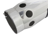 aFe Power Intercooled Tip Stainless Steel - Polished 4in In x 5in Out x 12in L Bolt-On - 49T40501-P121