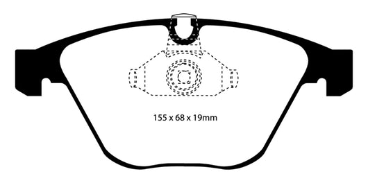 EBC 08-10 BMW M3 4.0 (E90) Bluestuff Front Brake Pads - DP51449NDX