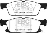 EBC 2016+ Lincoln Continental (10th Gen) 2.7L Twin Turbo Ultimax2 Front Brake Pads - UD18181
