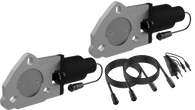 QTP 2.5in Bolt-On QTEC Dual Electric Cutout Valves - Pair - QTEC50