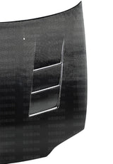 Seibon 92-95 Honda Civic 2DR/3DR TS-Style Carbon Fiber Hood - HD9295HDCV2D-TS