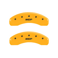 MGP Front set 2 Caliper Covers Engraved Front Oval logo/Ford Black finish silver ch - 10228FFRDBK