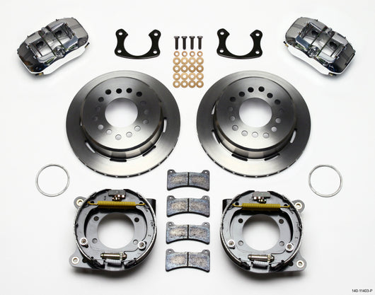 Wilwood Dynapro Low-Profile 11.00in P-Brake Kit - Polish Small Ford 2.50in Offset - 140-11403-P