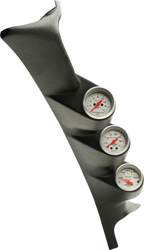 Autometer 99-06 Ford Powerstroke/SD Black Triple Pillar Ultra-Lite Gauge Kit - 7075