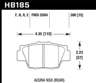 Hawk HPS Street Brake Pads - HB185F.590