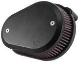K&N  00-16 Harley Davidson Street Metal Intake System Flare Black - RK-3932B