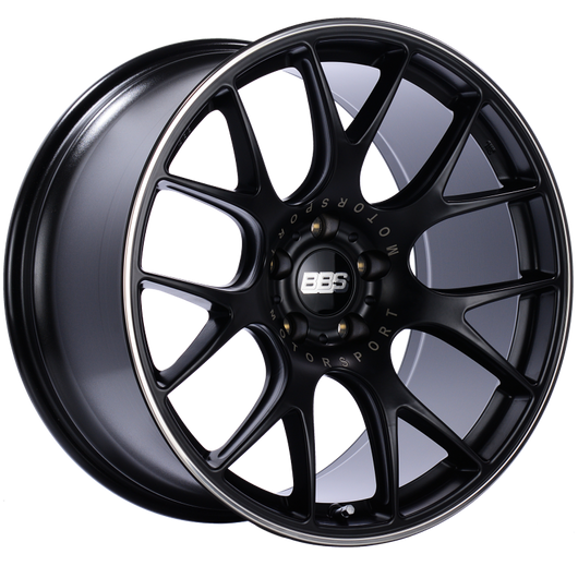 BBS CH-R 20x10.5 5x120 ET35 Satin Black Polished Rim Protector Wheel -82mm PFS/Clip Required - CH114BPO