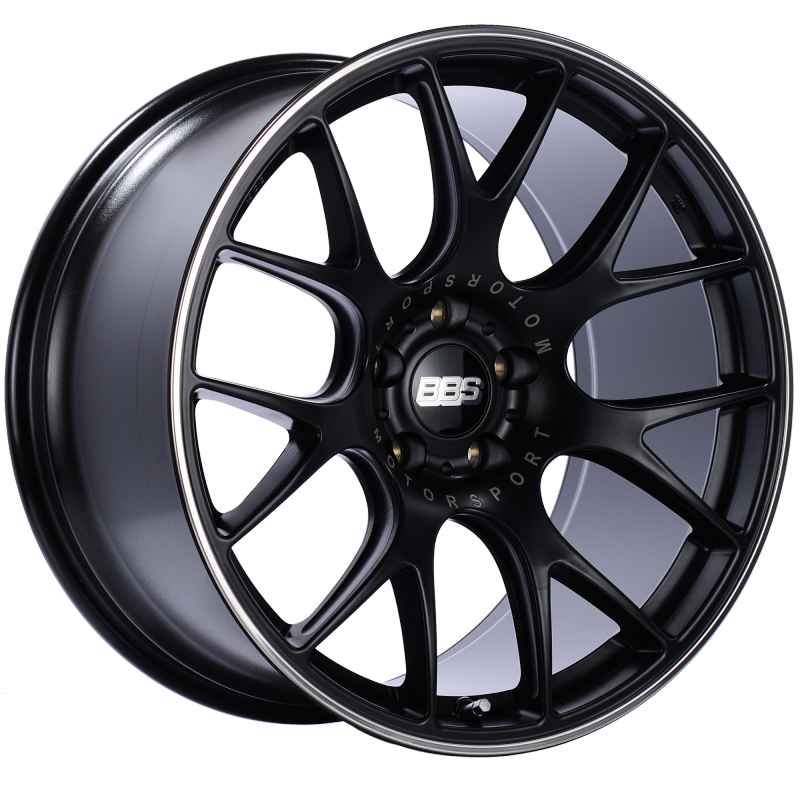BBS CH-R 20x10.5 5x114.3 ET24 CB66 Satin Black Polished Rim Protector Wheel - CH125BPO