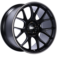 BBS CH-R 20x10.5 5x114.3 ET24 CB66 Satin Black Polished Rim Protector Wheel - CH125BPO