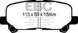 EBC 07-13 Acura MDX 3.7 Ultimax2 Rear Brake Pads - UD1281