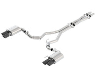 Borla 2018 Ford Mustang GT (A/T / M/T) 3in S-Type Catback Exhaust w/o Valves w/ Black Chrome Tips - 140745BC